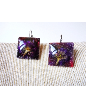 Galaxy flowers series II earrings
