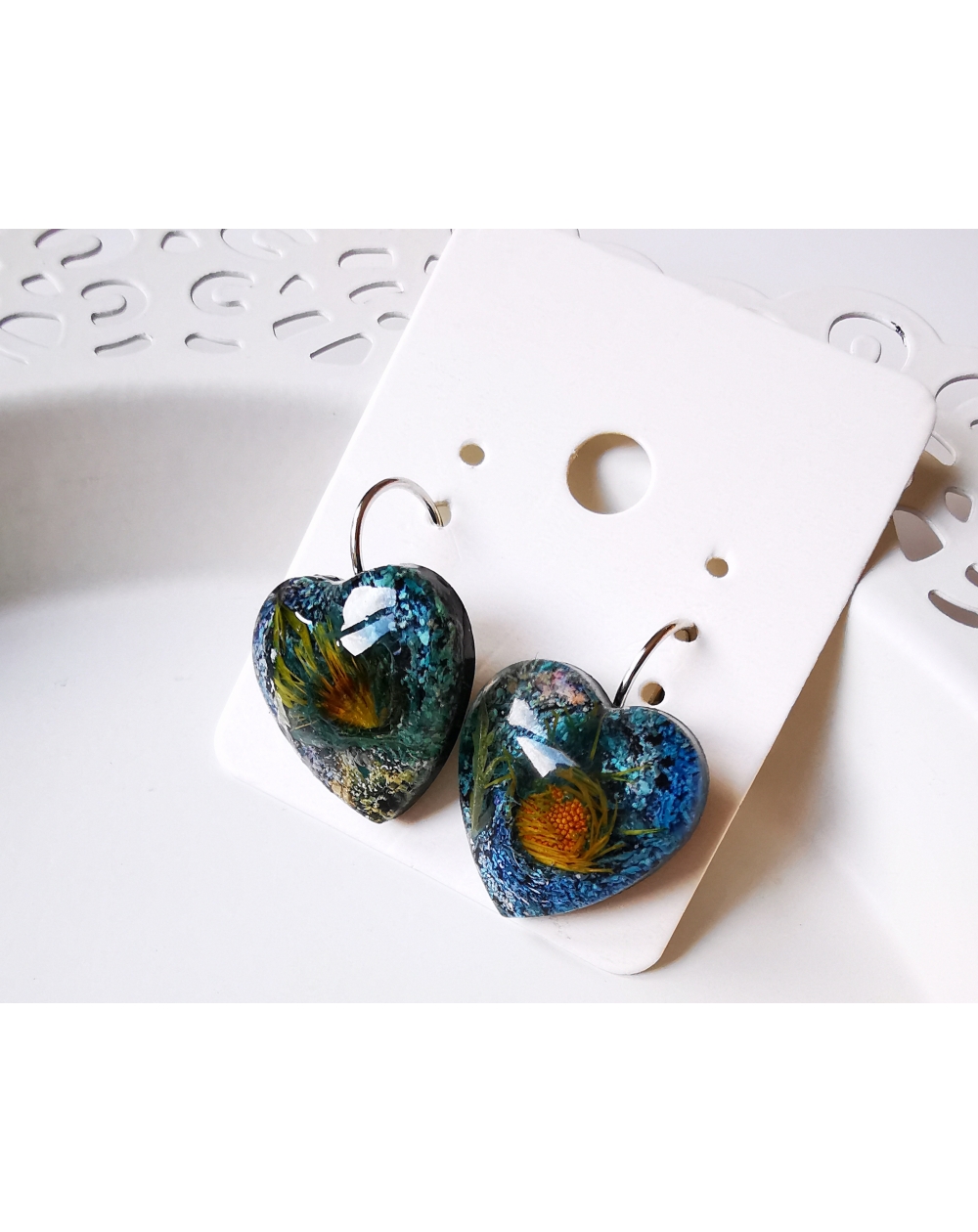 Galaxy flowers series I earrings