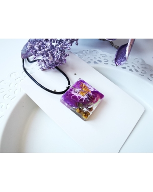 Purple dream series I necklace, double sided