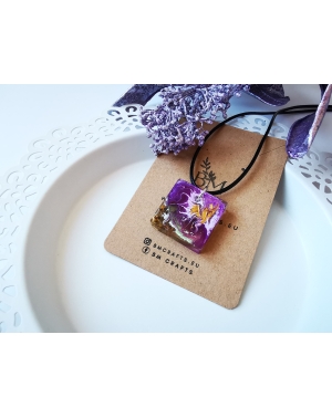 Purple dream series I necklace, double sided