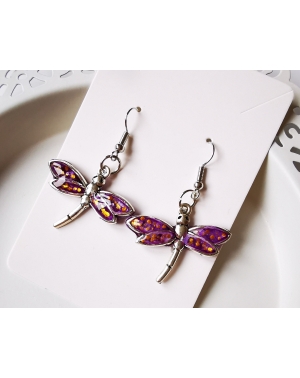 Framed earrings series I Dragonflies