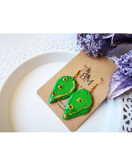 St. Patrick's day I green valley earrings